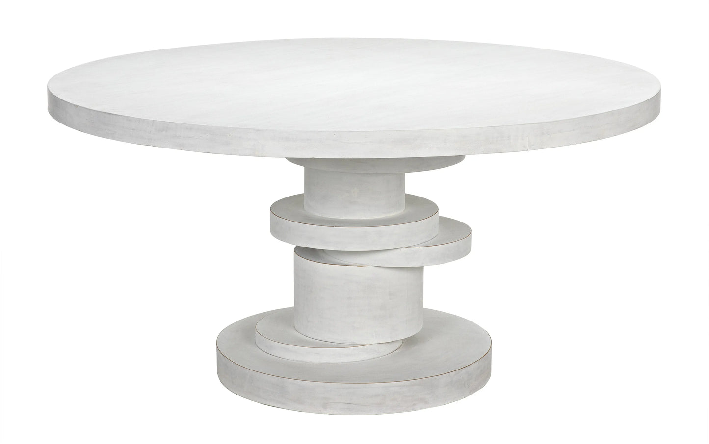 Hugo dining table 60",  white wash