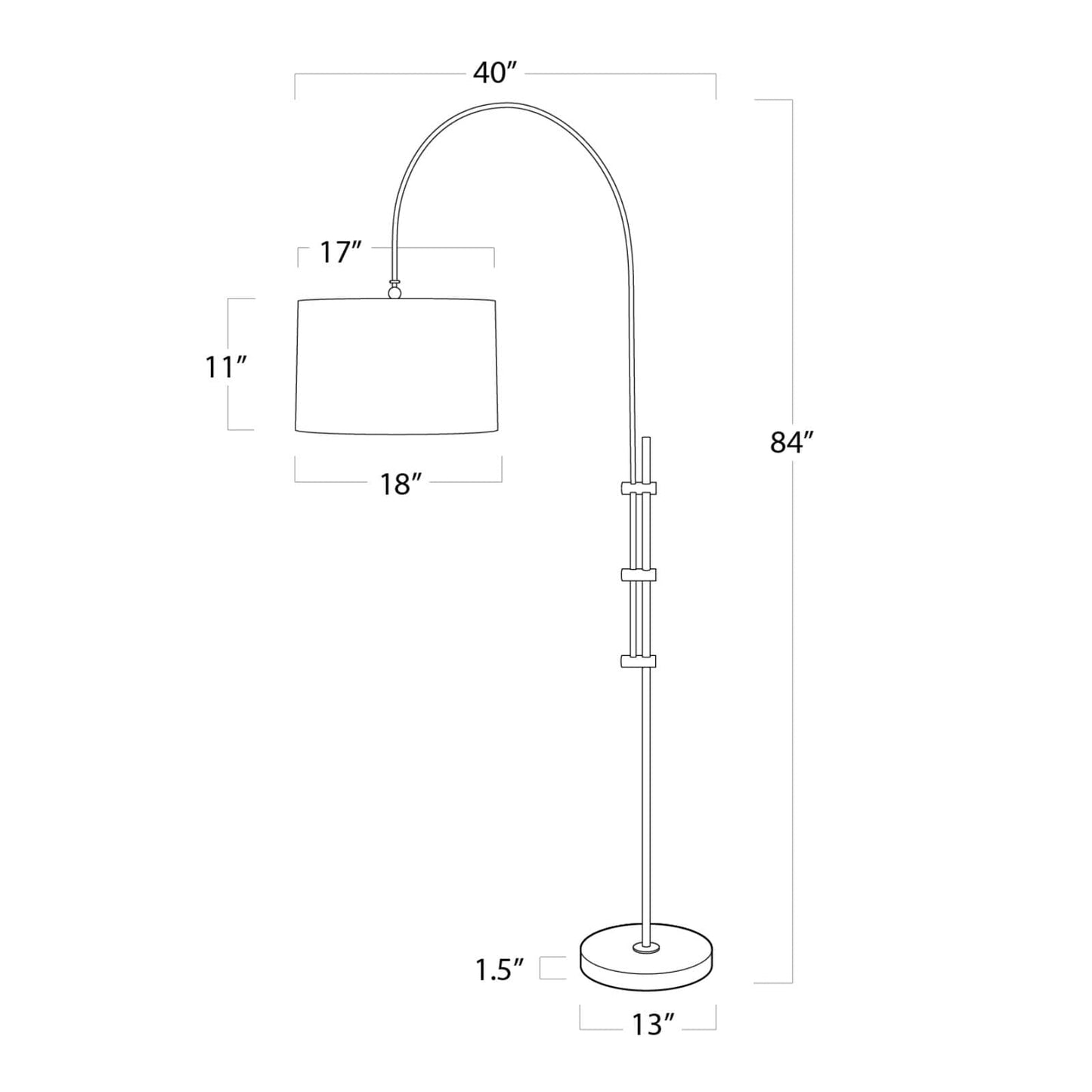 Arc floor lamp