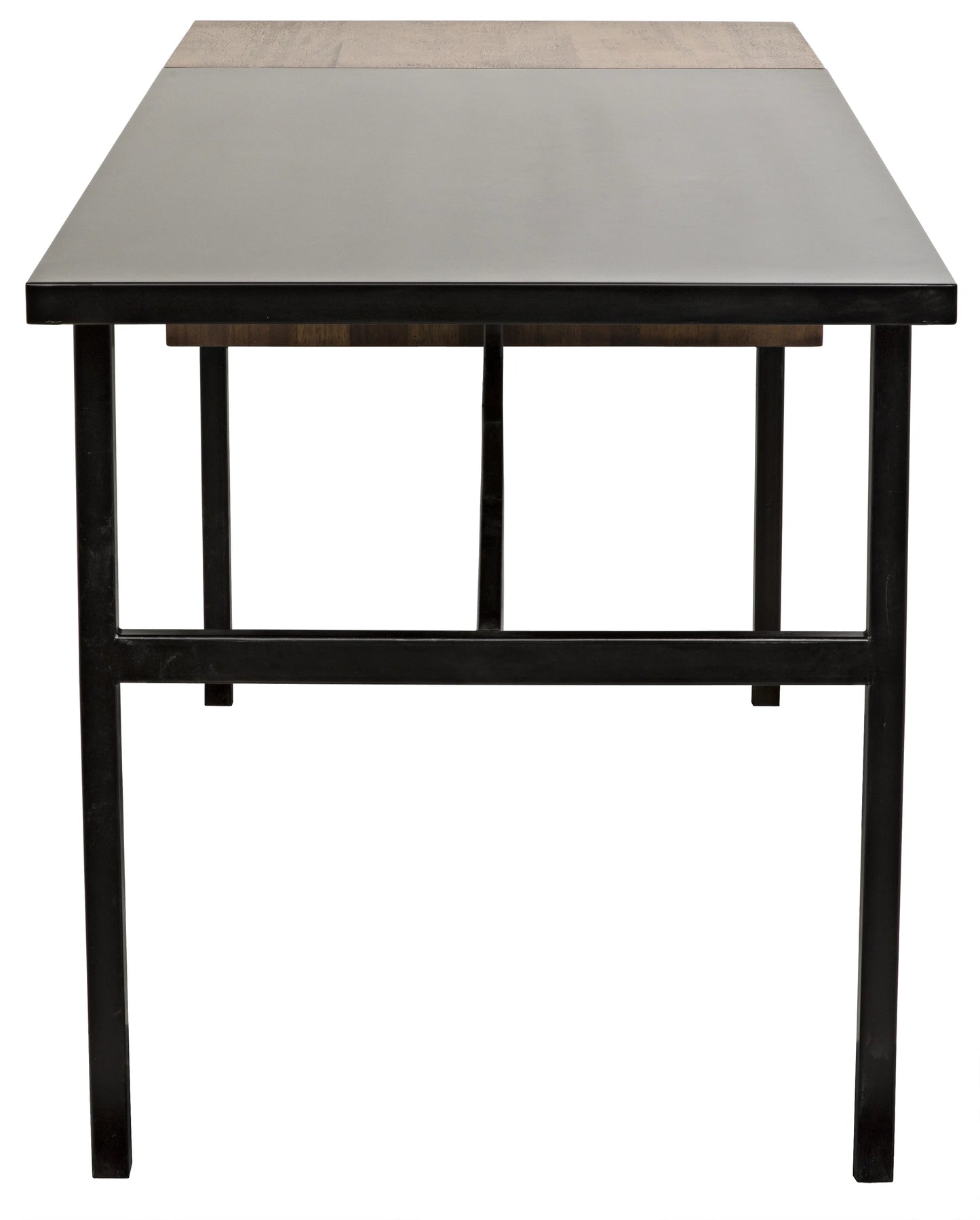 Algeron desk with black steel