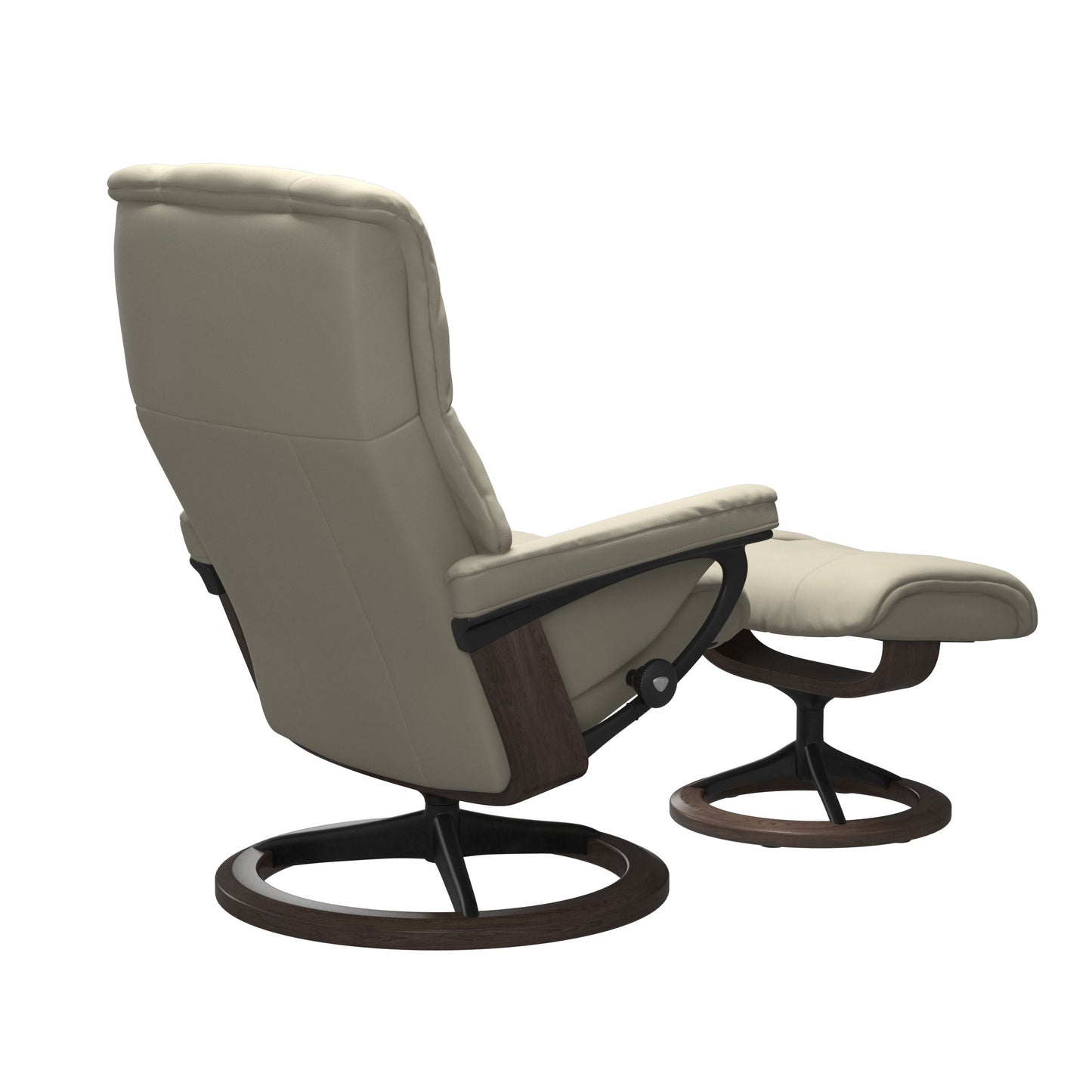 Stressless® mayfair (s) signature base recliner with ottoman