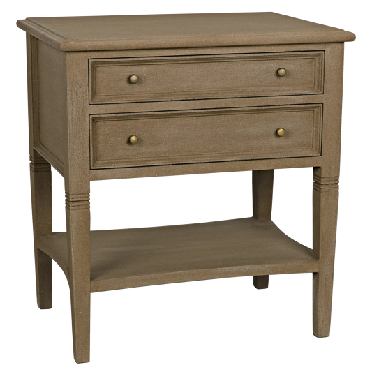 Oxford 2-drawer side table weathered