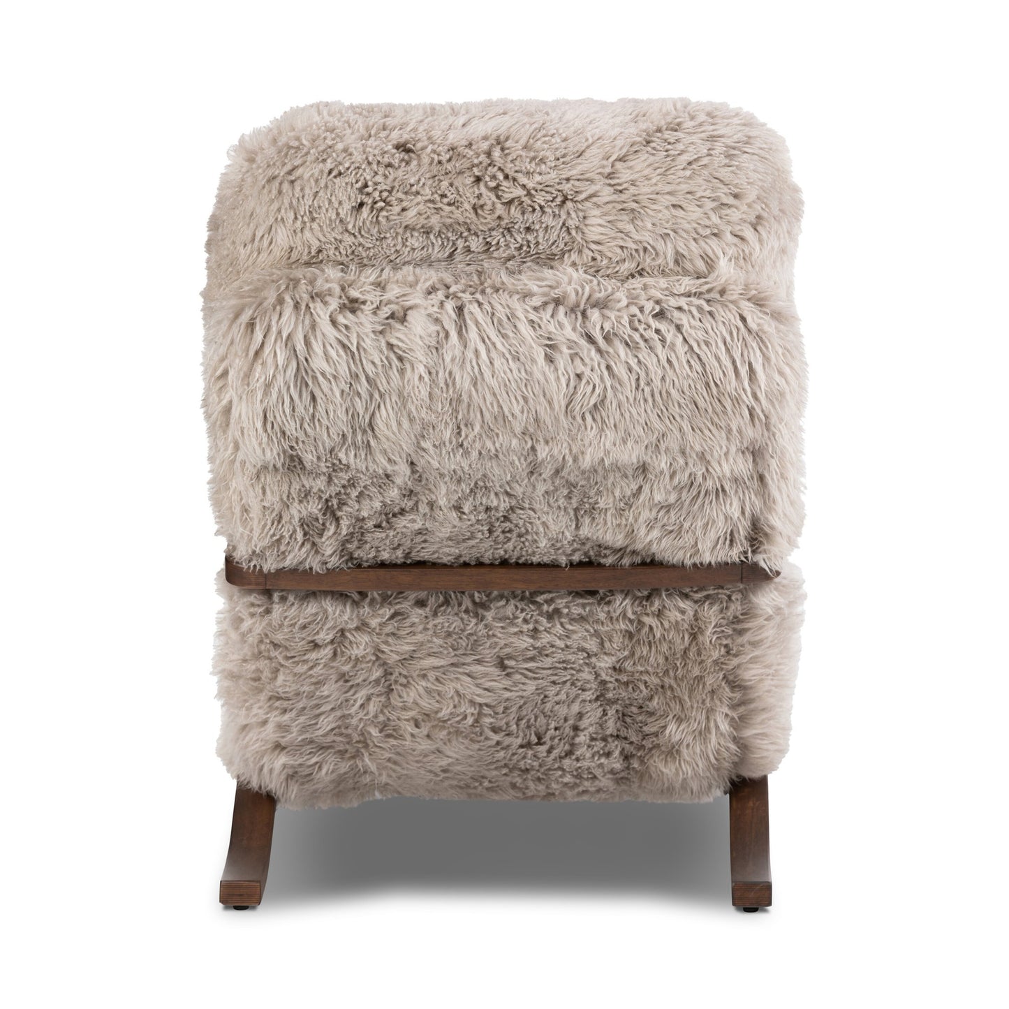 Tobin chair-taupe mongolian fur