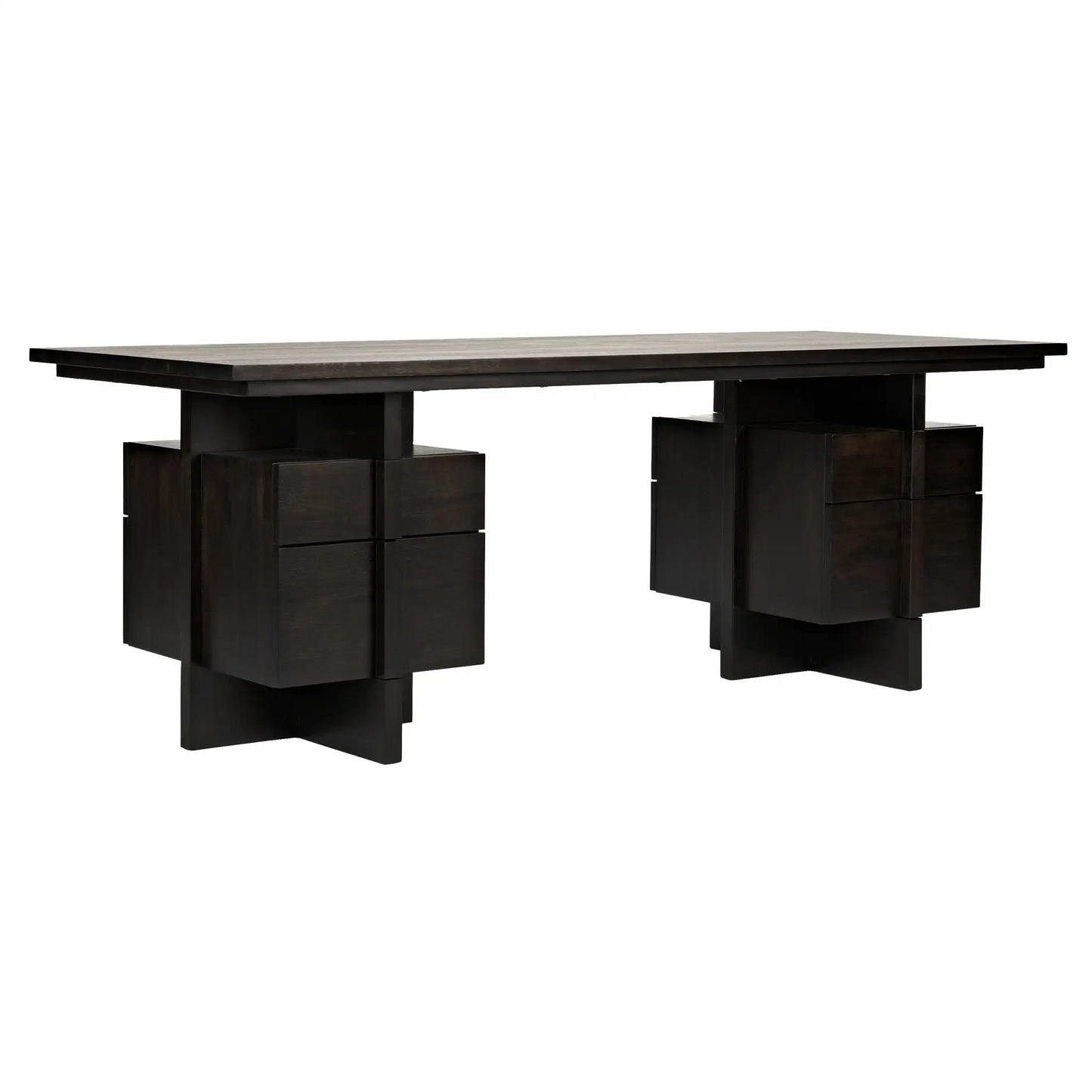 Bridge desk, ebony walnut