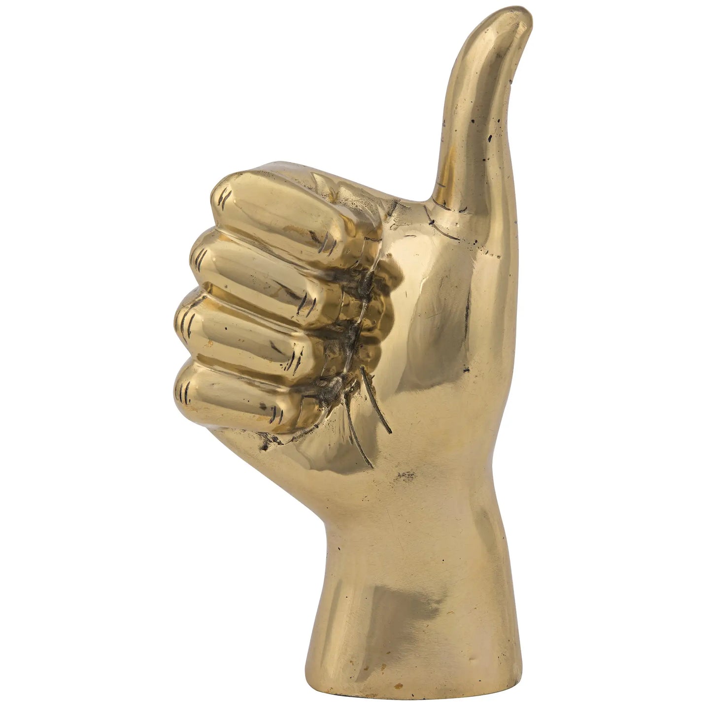 Thumbs up, brass