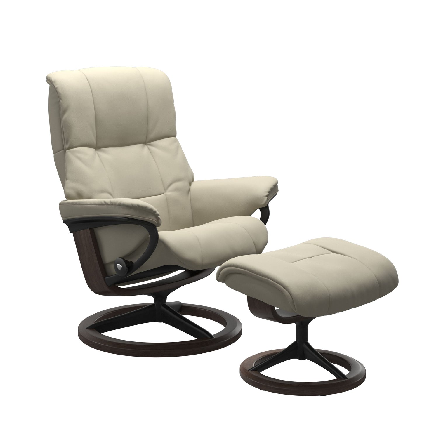 Stressless® mayfair (s) signature base recliner with ottoman