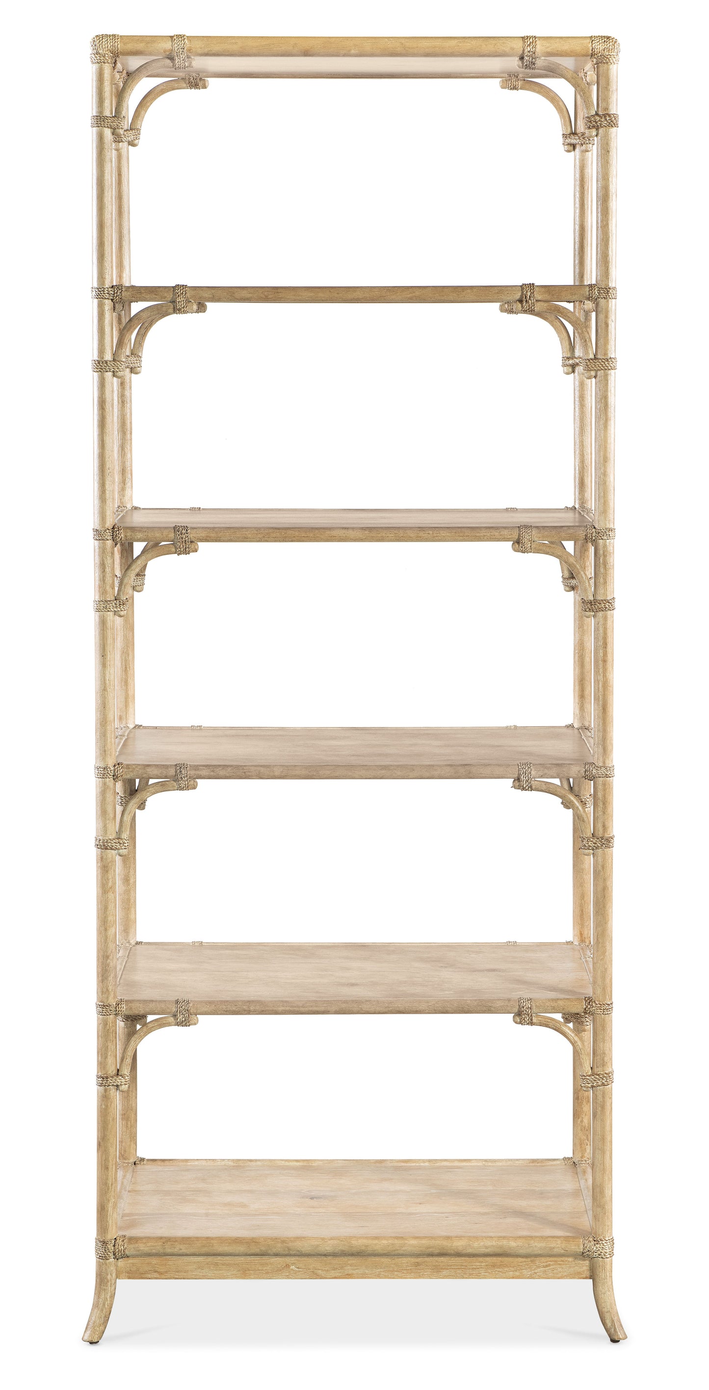 Retreat pole rattan bookcase