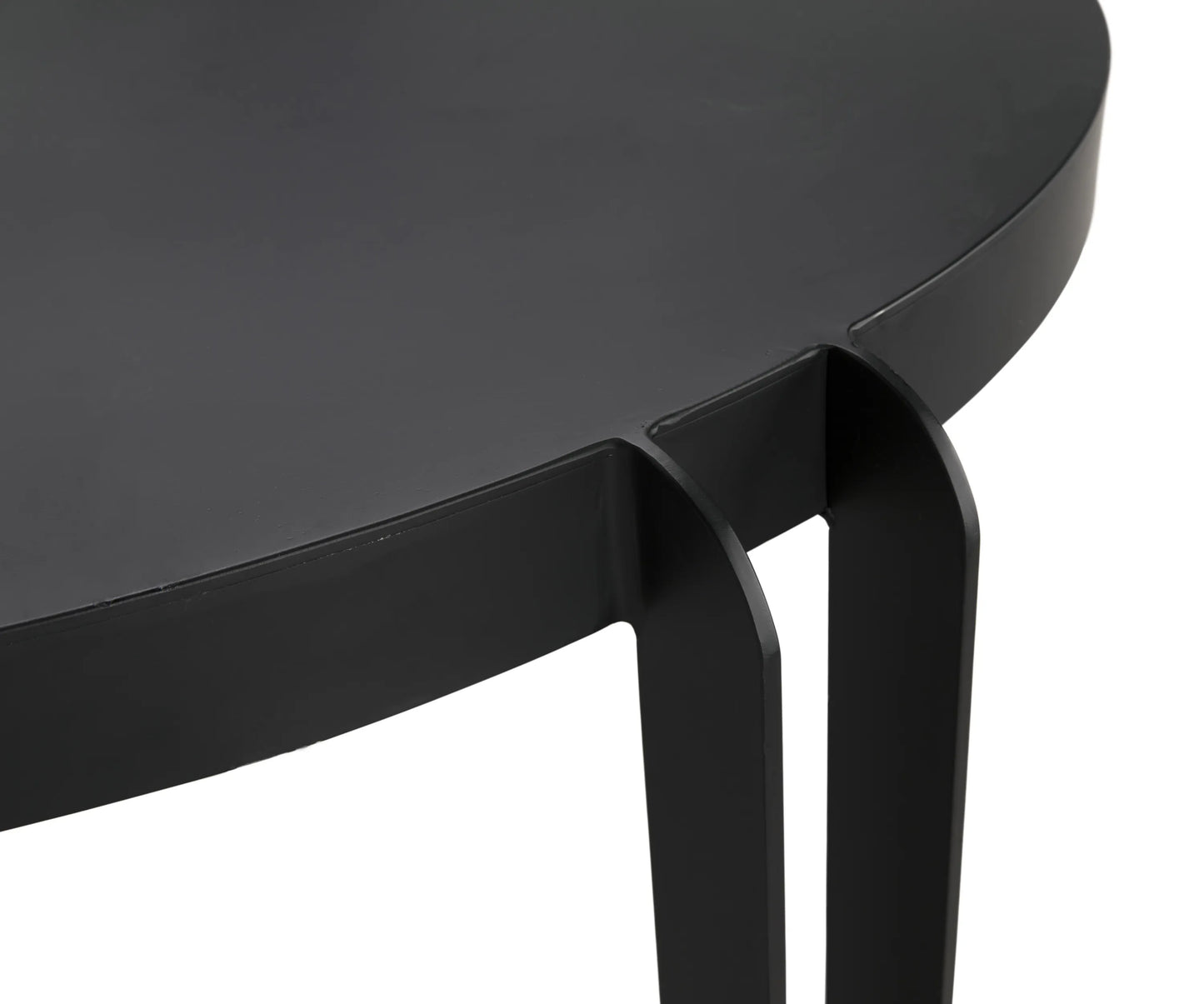 Marcellus dining table, 49", black metal