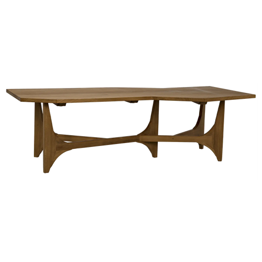 Fenton coffee table, gold teak