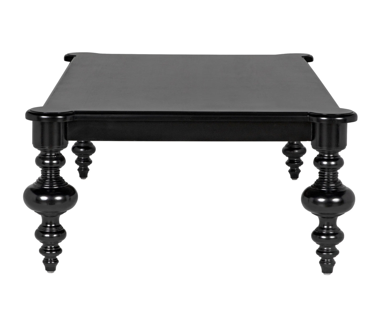 Graff coffee table, hand rubbed black