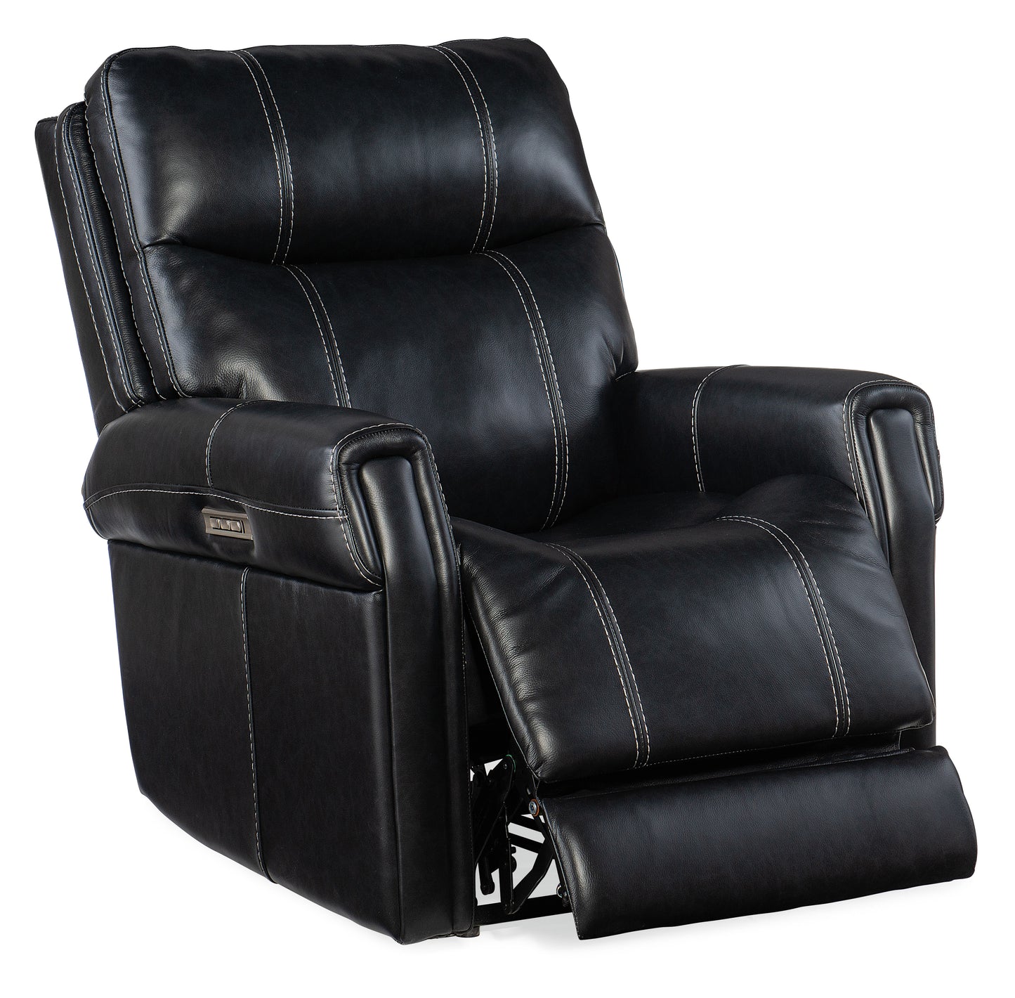 Carroll power recliner with power headrest and lumbar