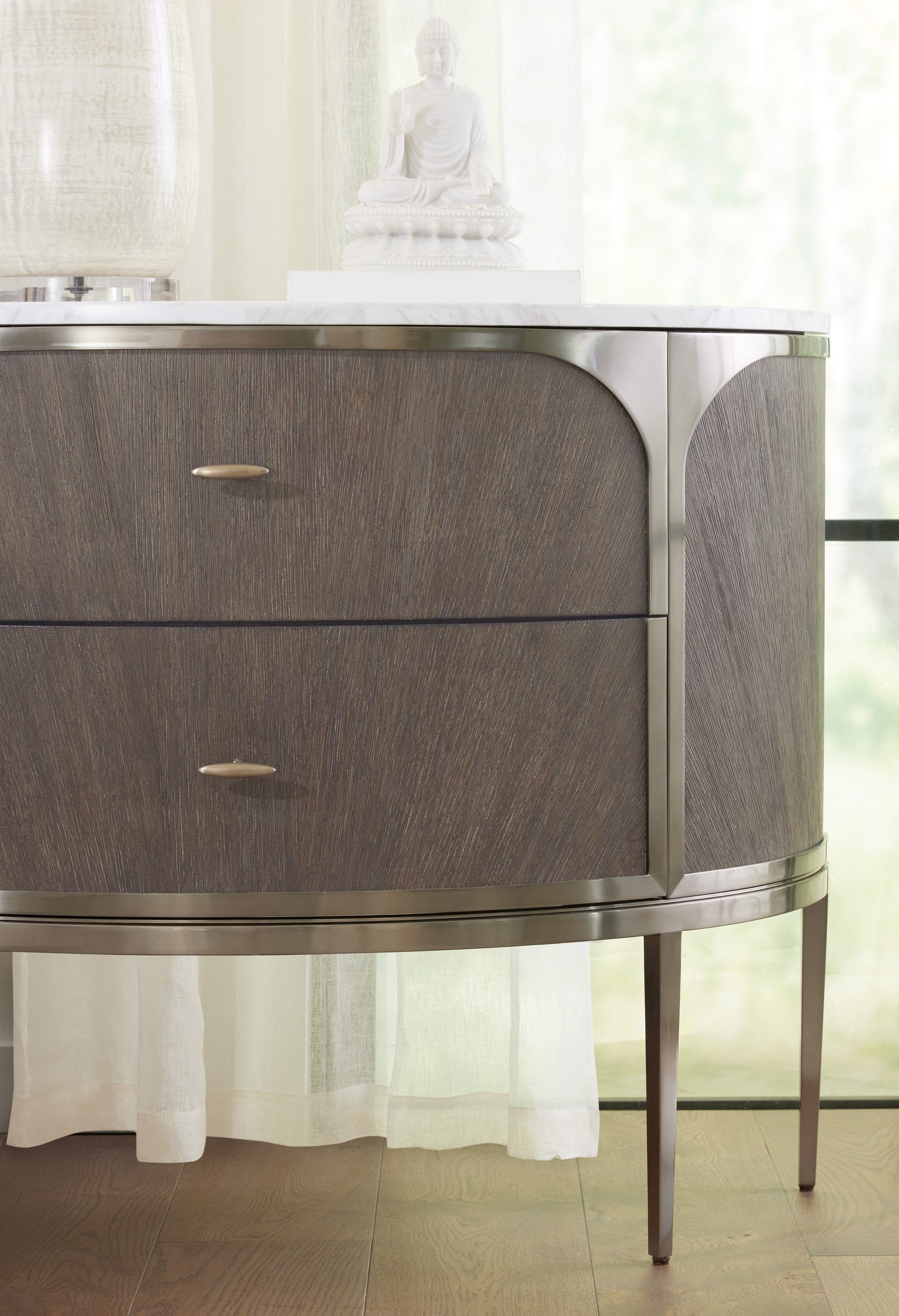 Modern mood two drawer nightstand