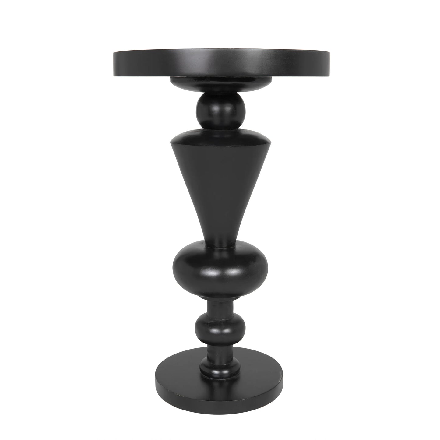 Fenring side table, hand rubbed black