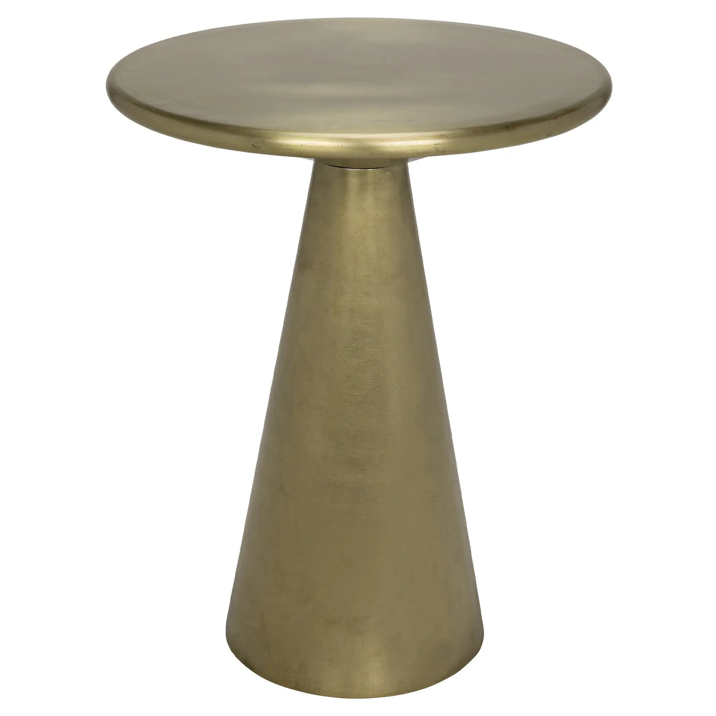 Cassia side table, metal with brass finish