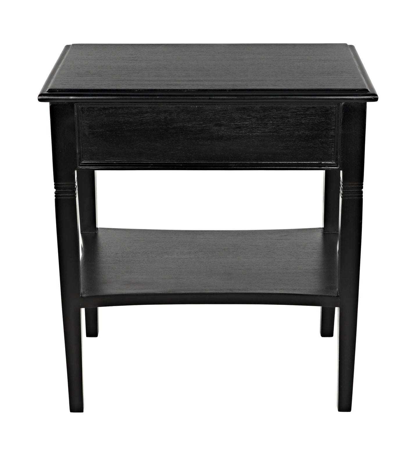 Oxford 1-drawer side table, hand rubbed black