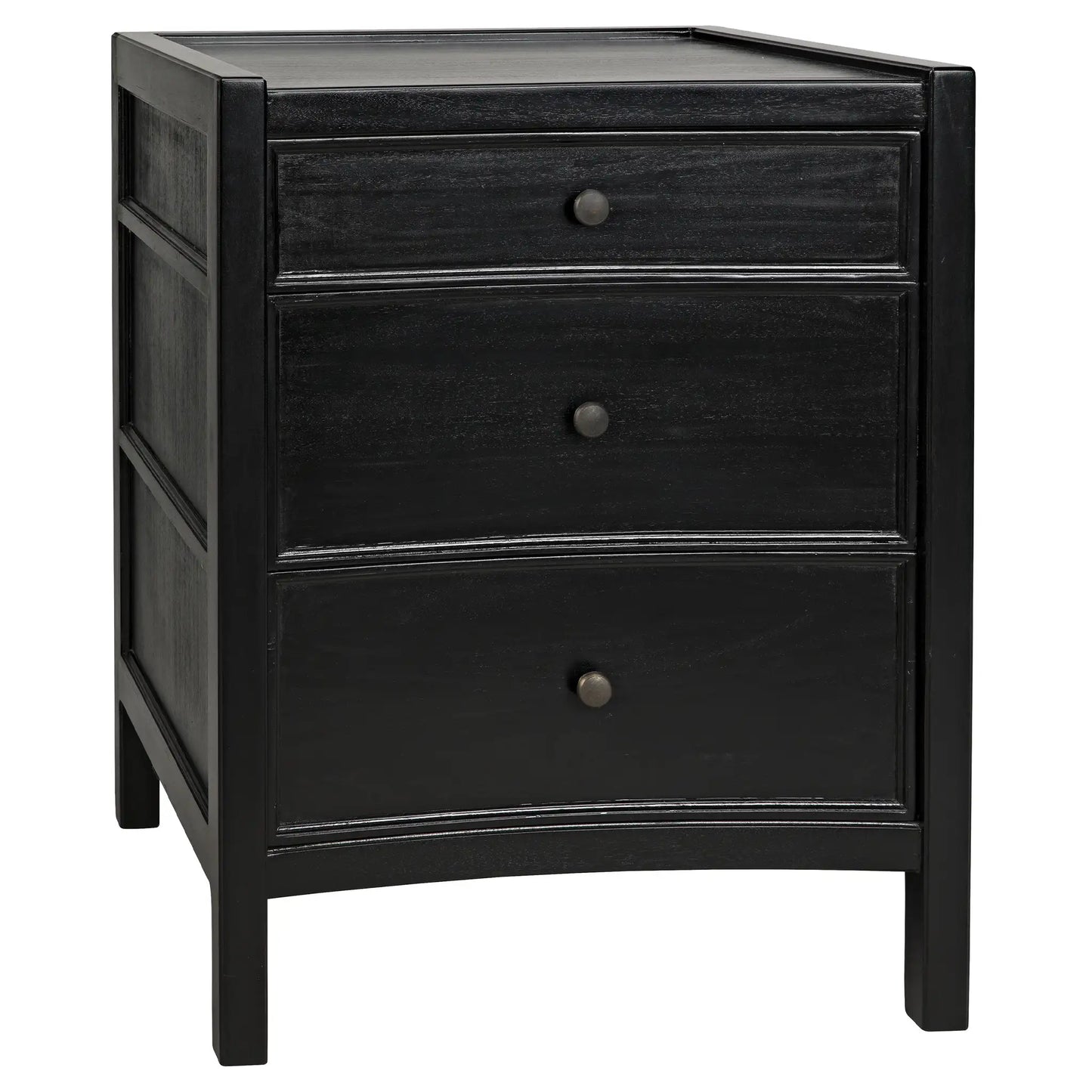 Hampton night stand 24", hand rubbed black