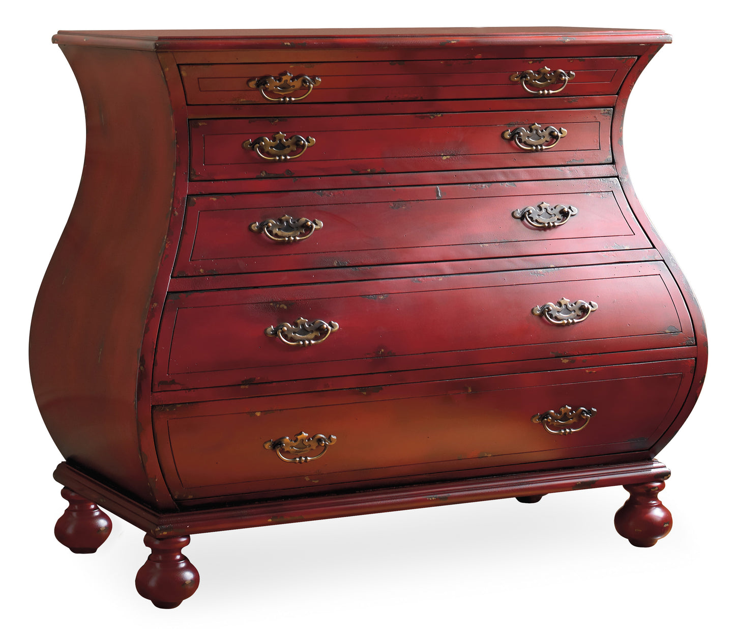 Red bombe chest