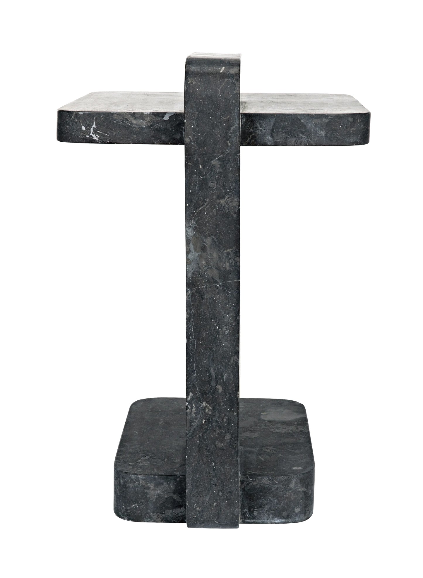 North side table, black marble