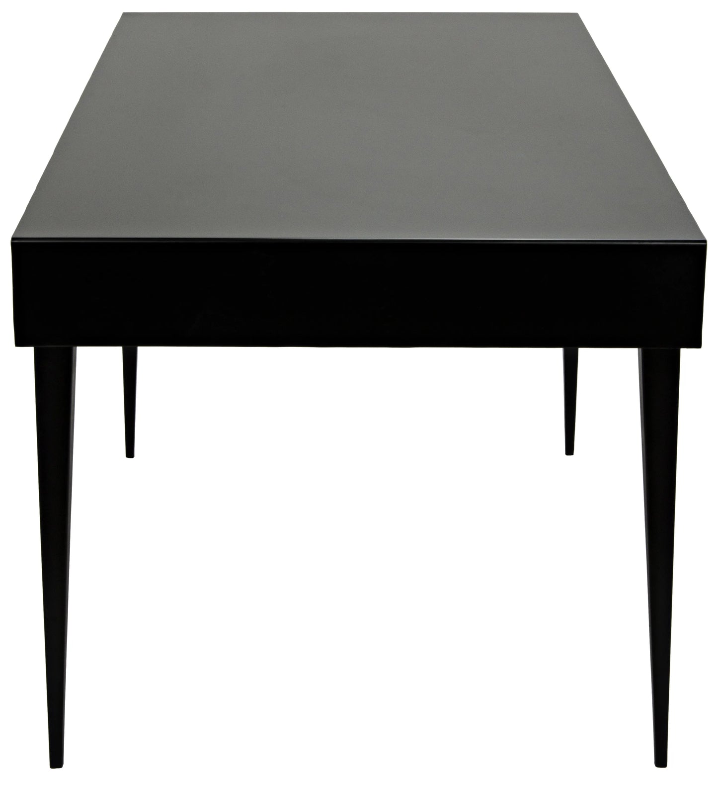 Stiletto desk, black steel