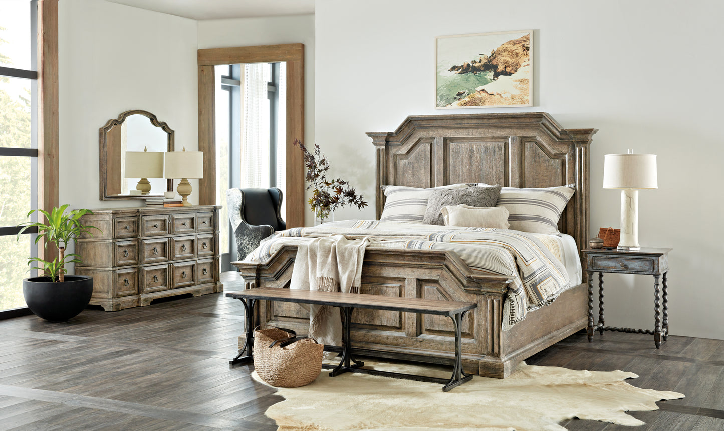 La grange bradshaw queen panel bed