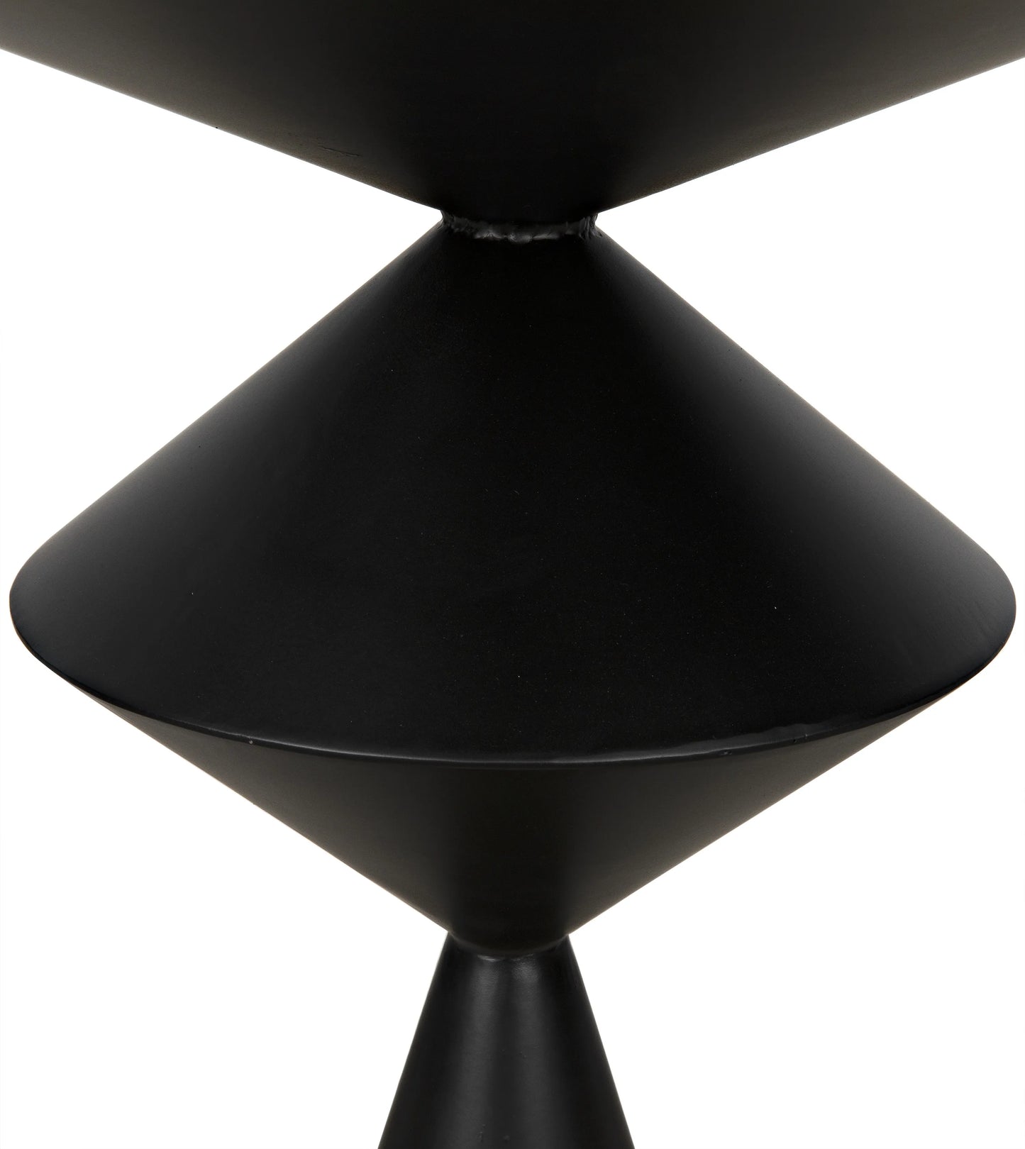 Zasa side table, black steel