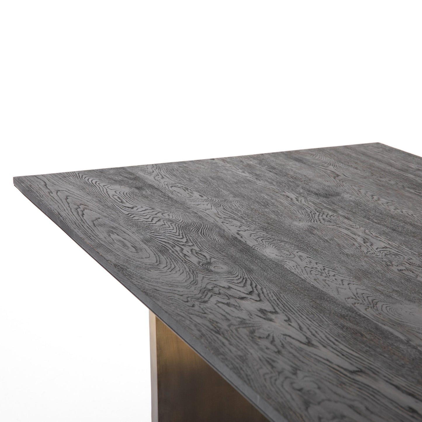 Brennan dining table-worn black