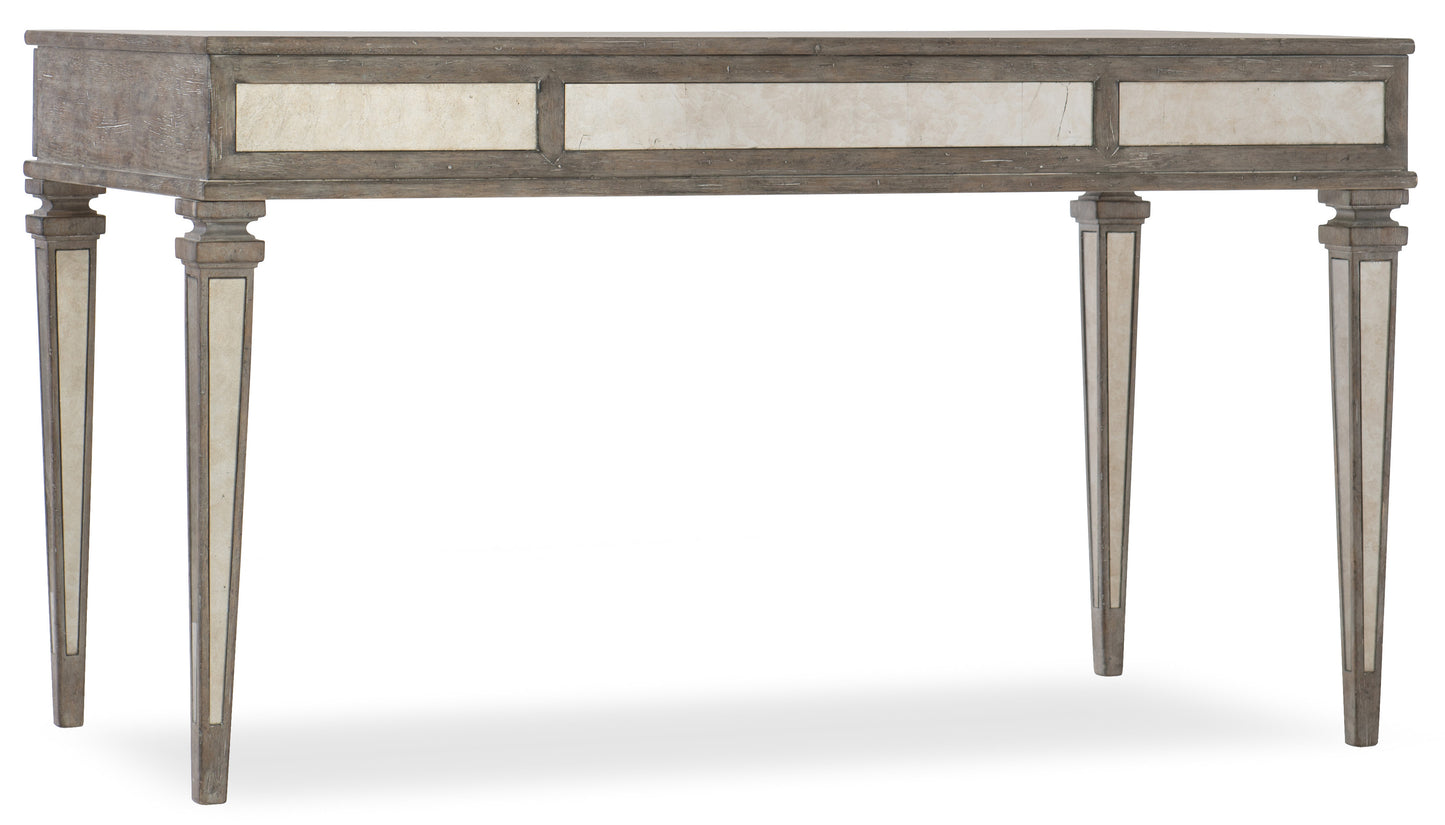 Rustic glam leg desk