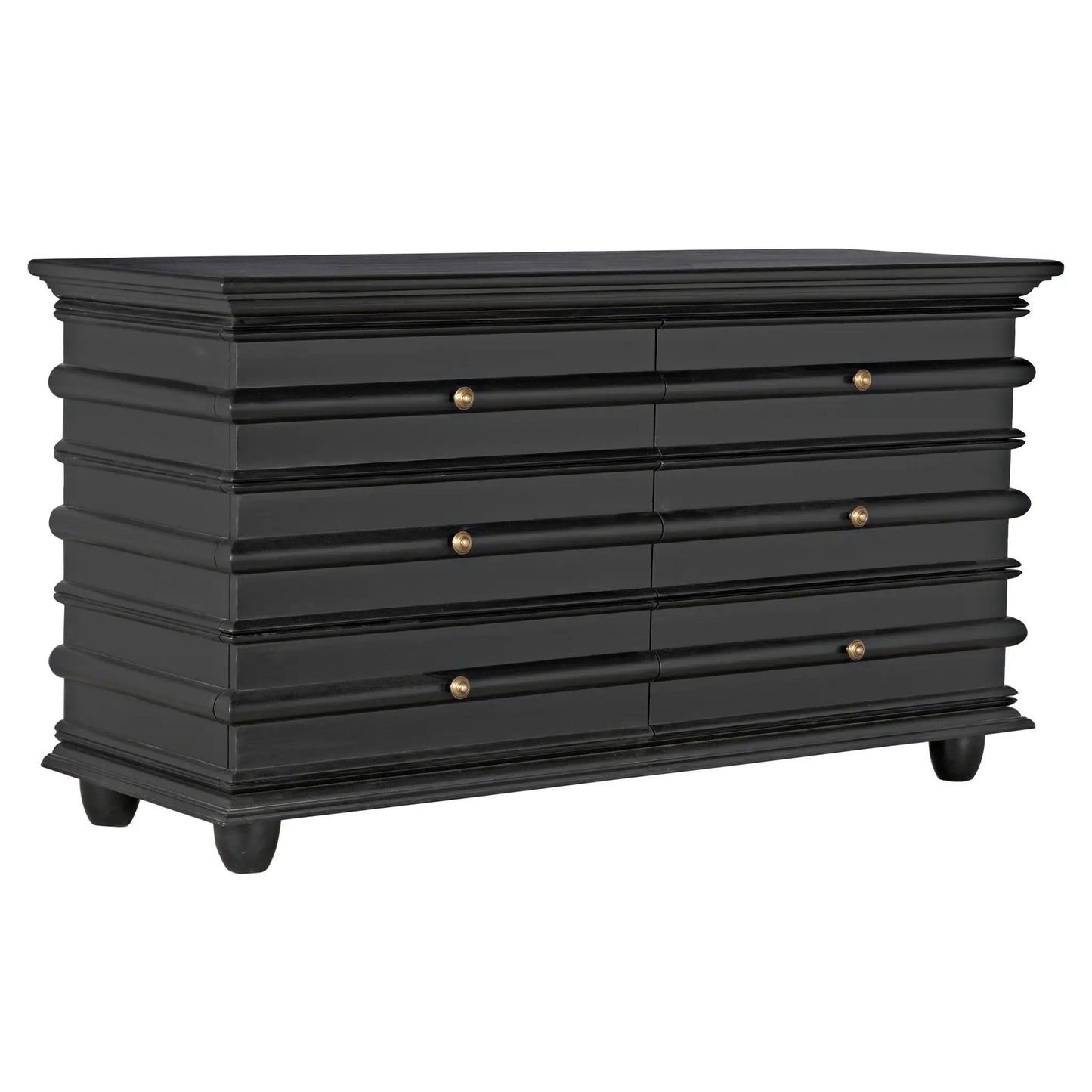 Ascona chest, hand rubbed black