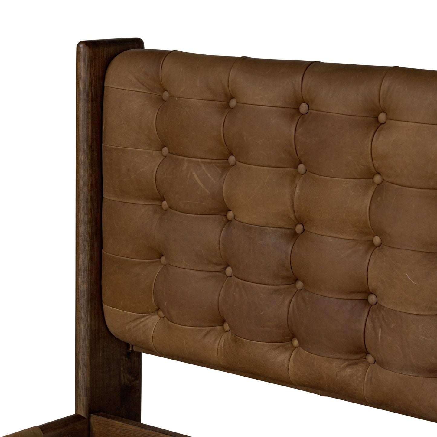 Halston bed: heirloom sienna-terra brown ash-terra brown ash veneer-queen