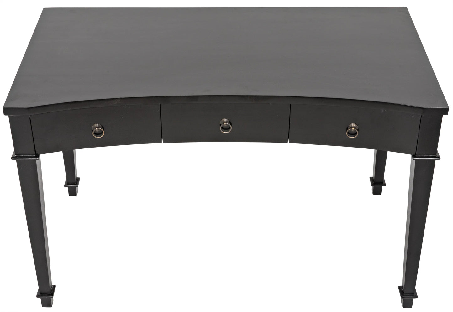 Curba desk, hand rubbed black