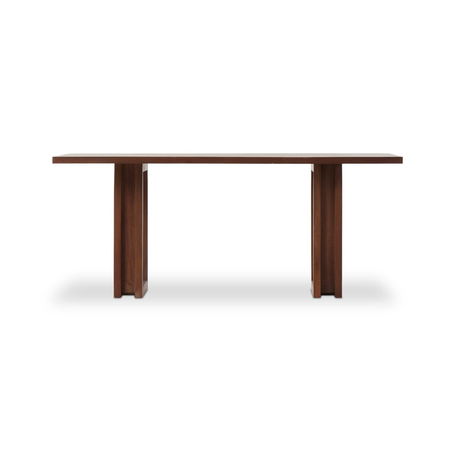 Carmel dining table: brown wash