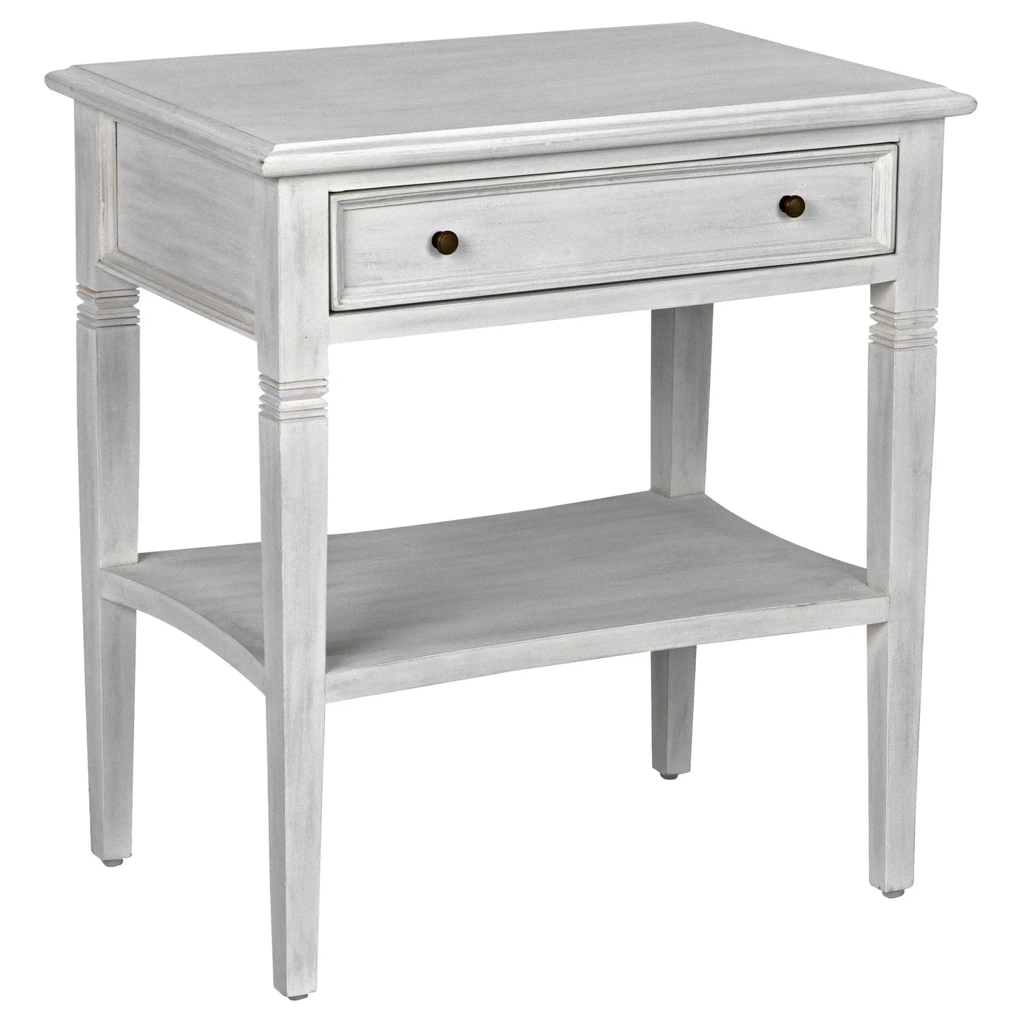 Oxford 1-drawer side table, white wash