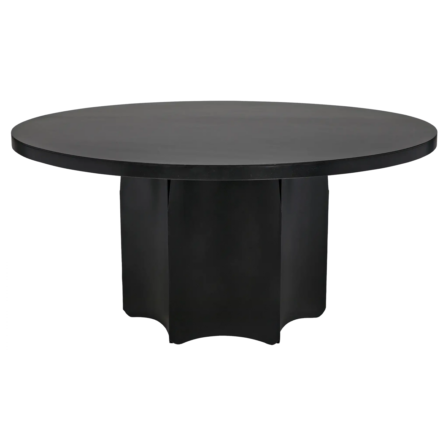 Rome dining table, black steel