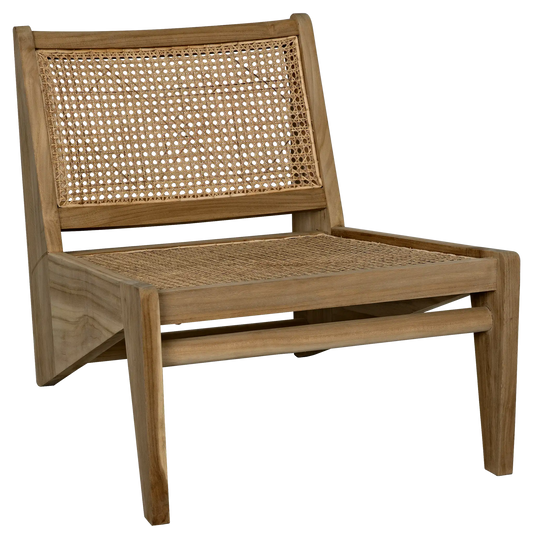 Udine chair with caning, teak