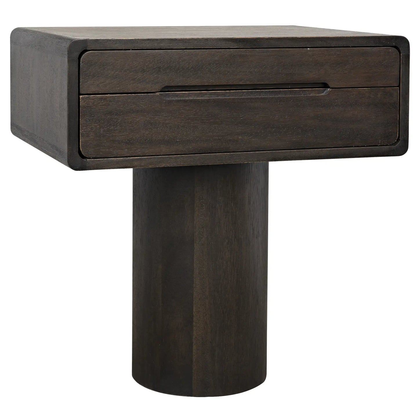 Langford side table, ebony walnut