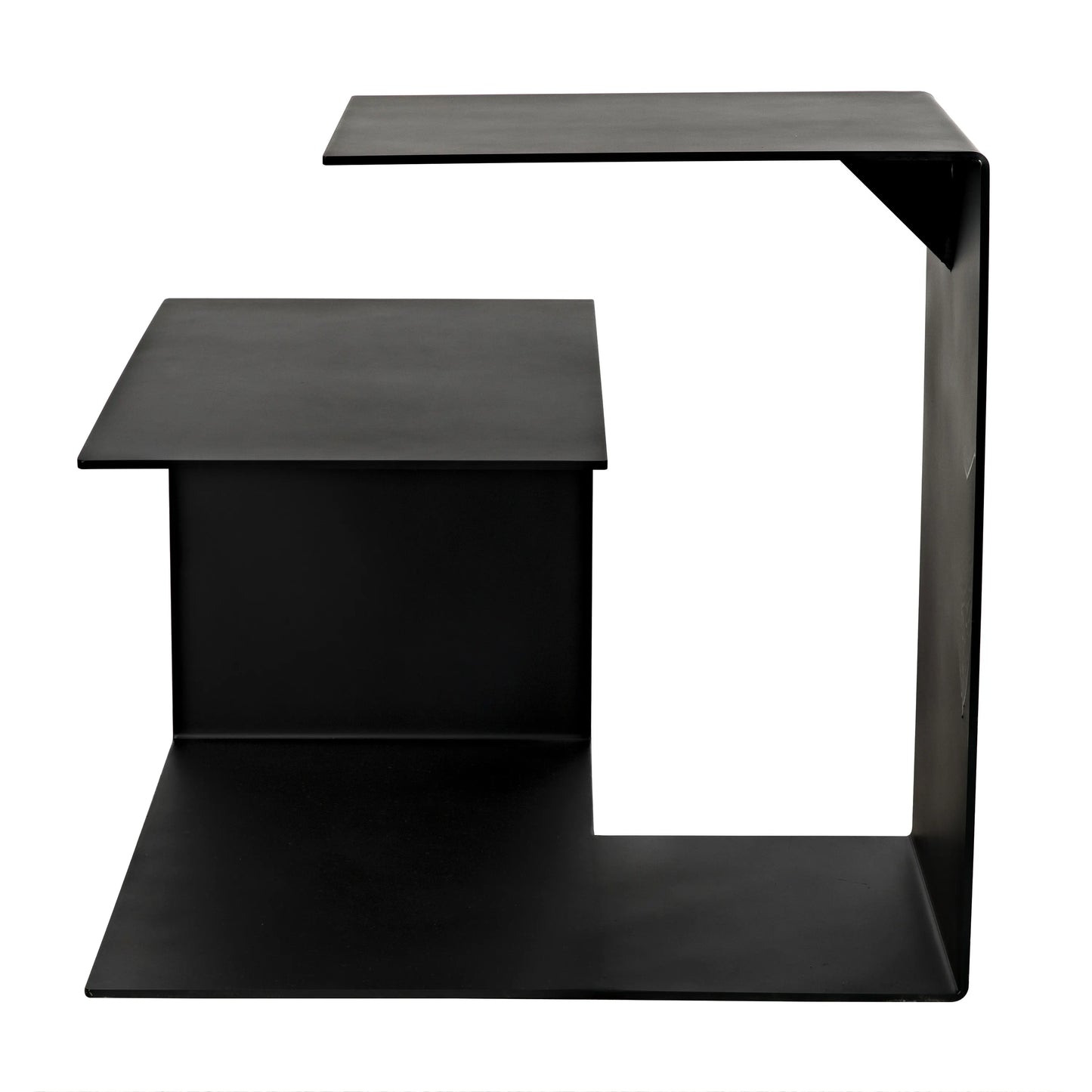 Solo side table, black steel