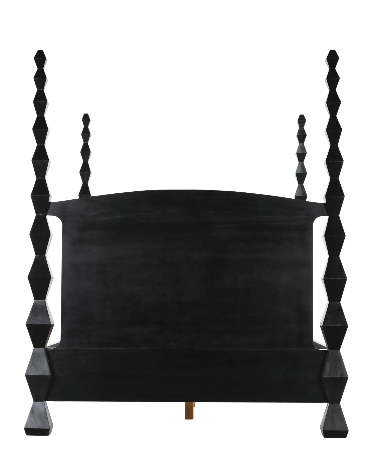 Brancusi bed, queen, hand rubbed black