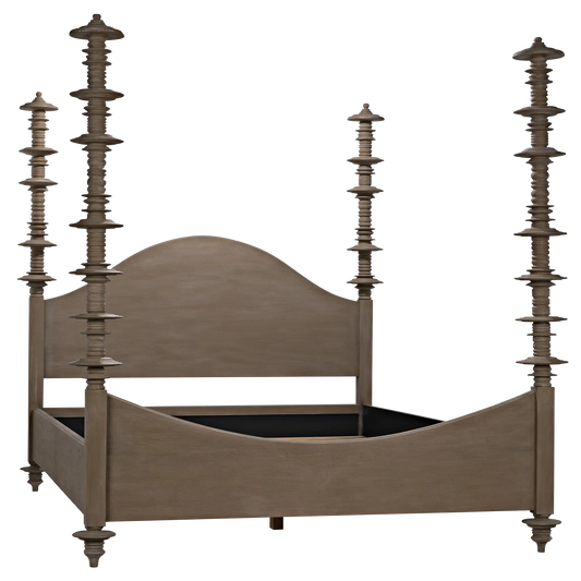 Ferrett bed, cal-king, weathered