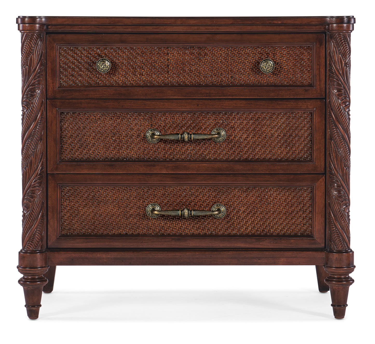 Charleston three-drawer nightstand