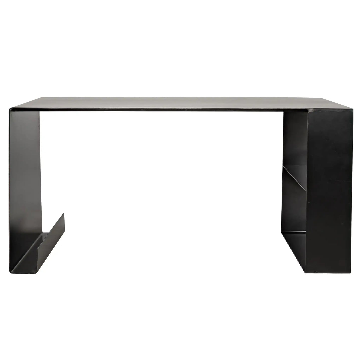 Black steel desk