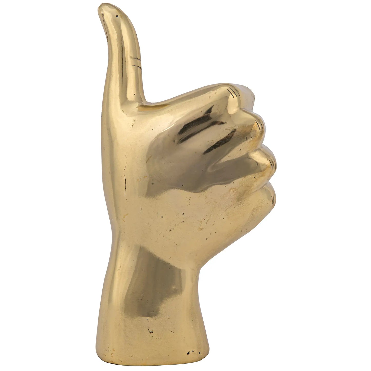 Thumbs up, brass