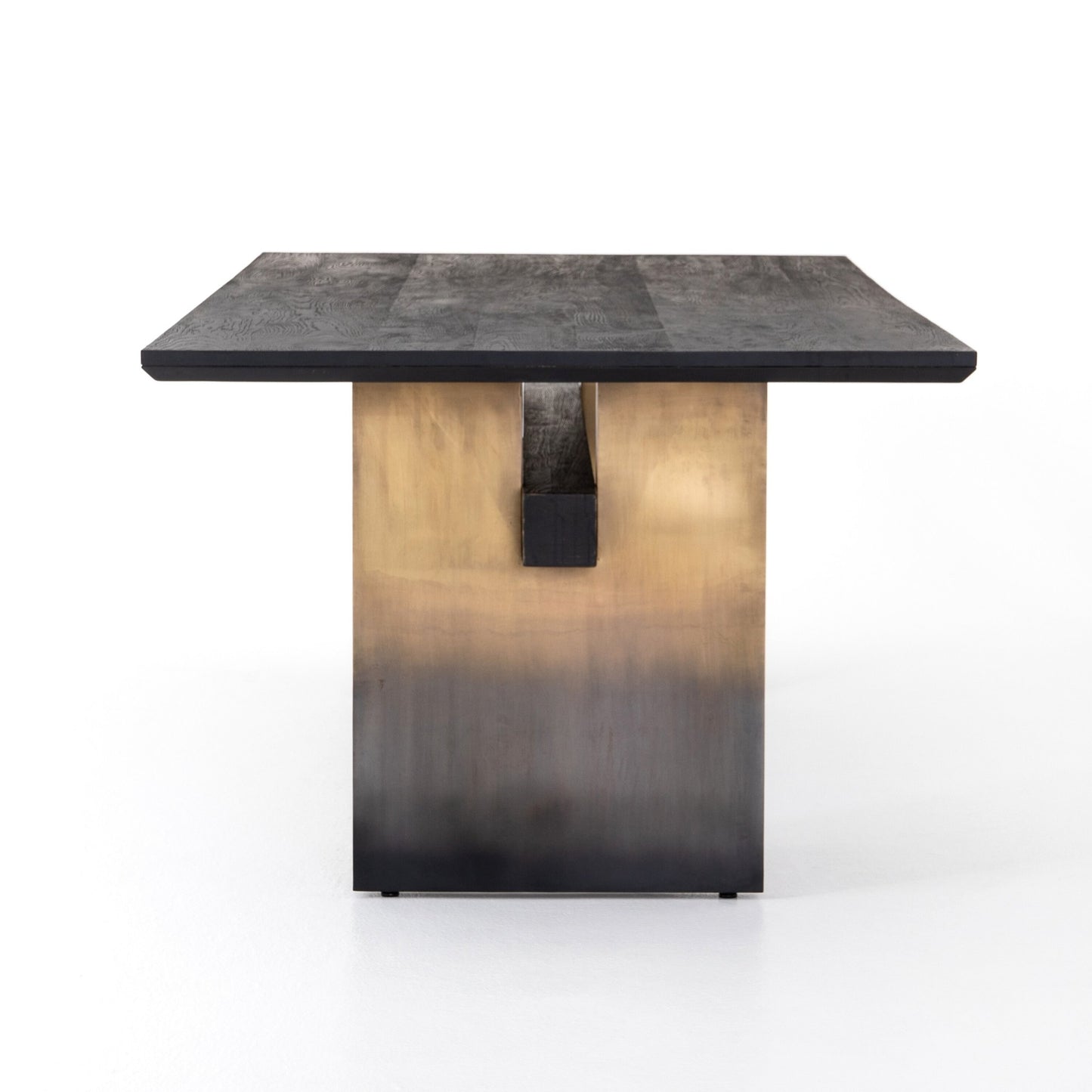 Brennan dining table-worn black