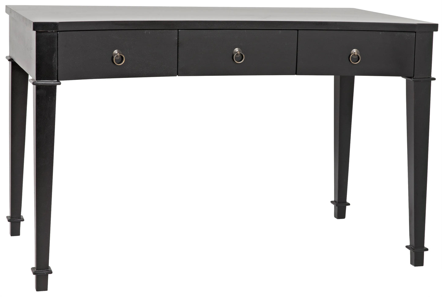 Curba desk, hand rubbed black