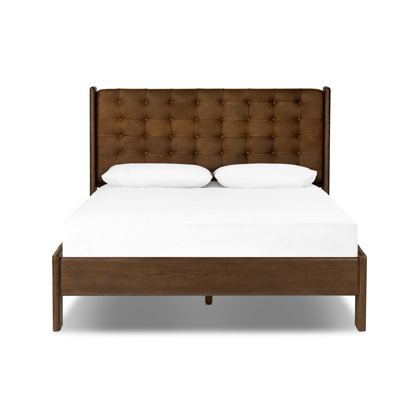 Halston bed: heirloom sienna-terra brown ash-terra brown ash veneer-queen