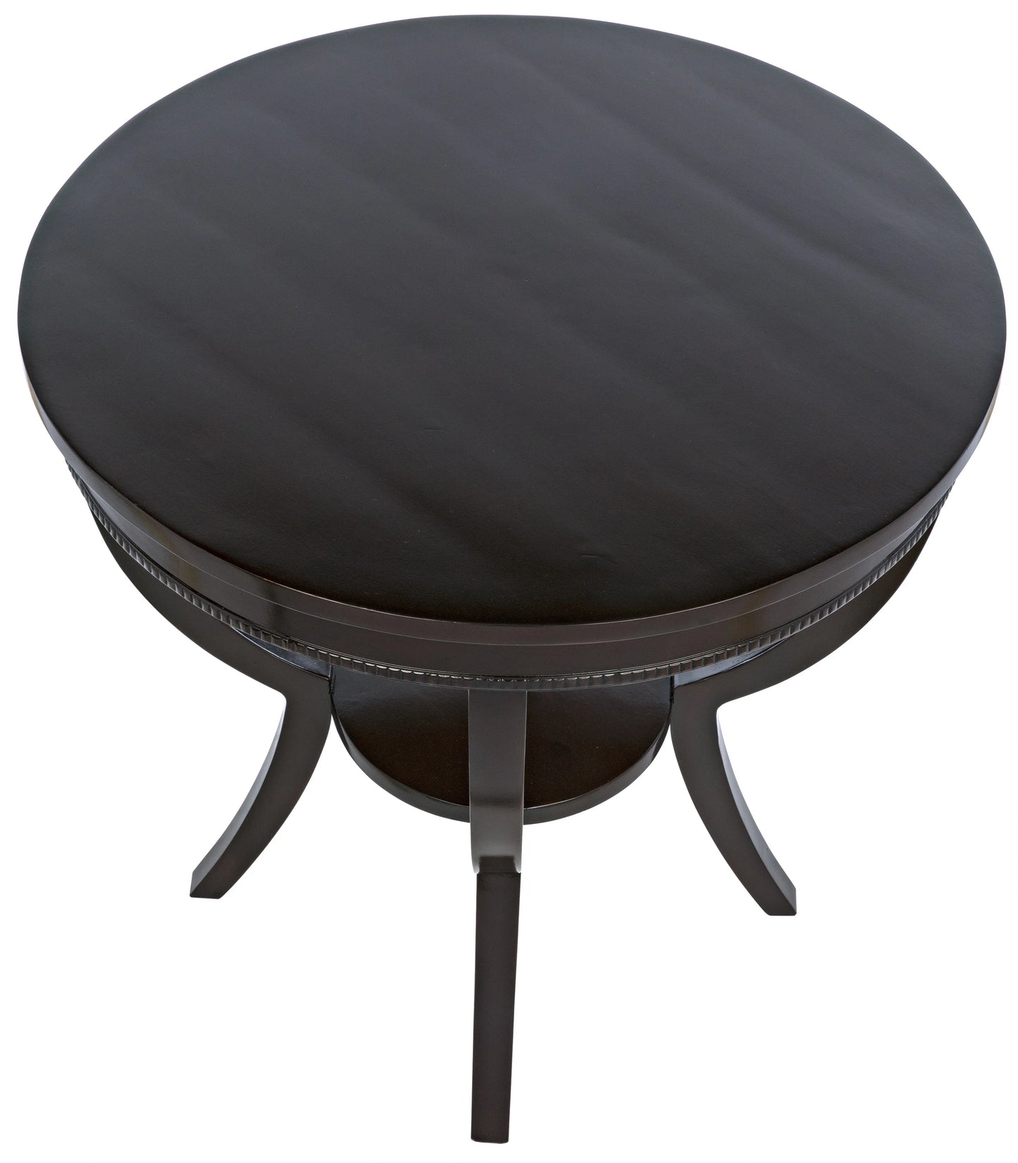 Scheffield round end table, black