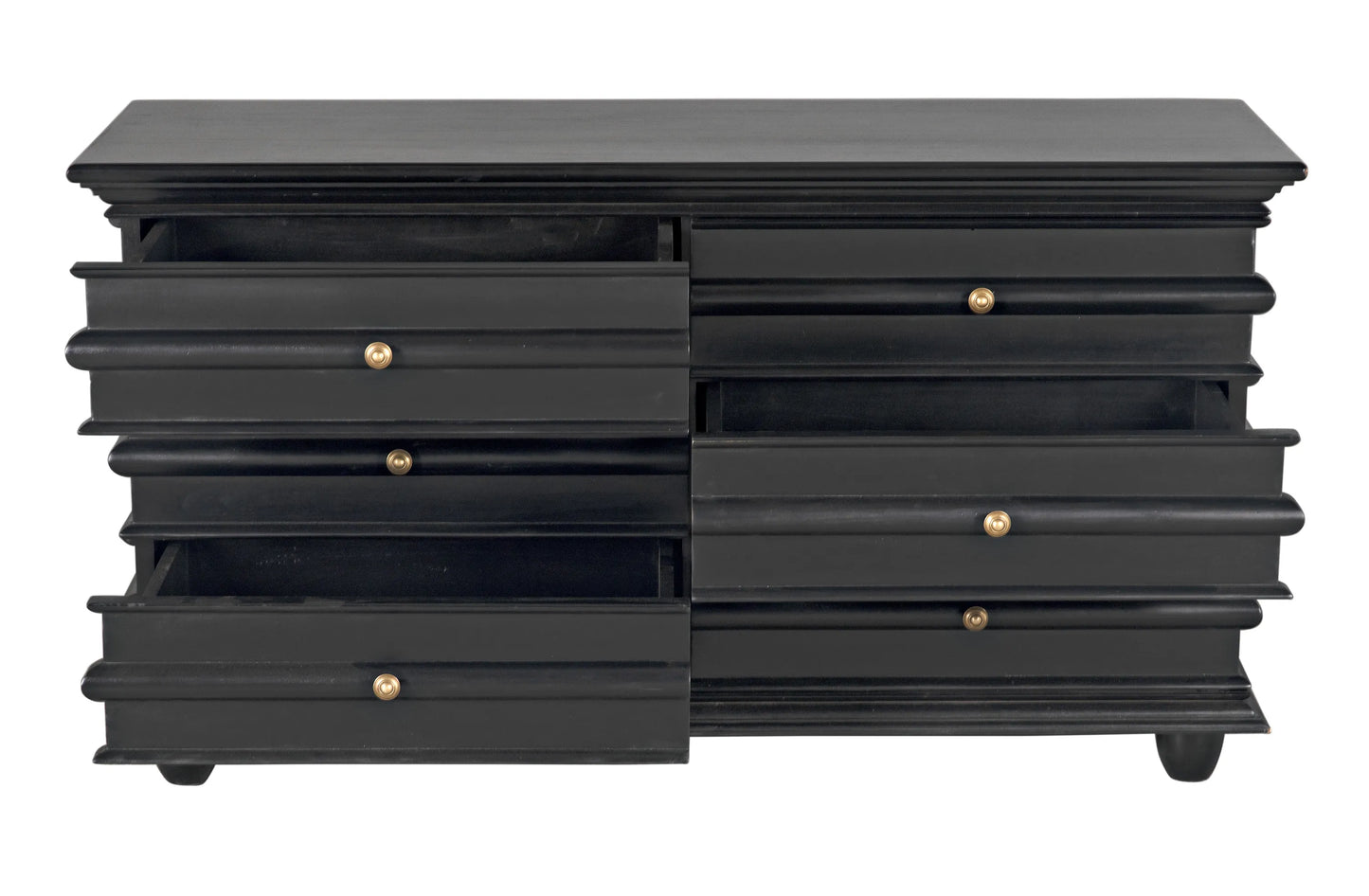 Ascona chest, hand rubbed black