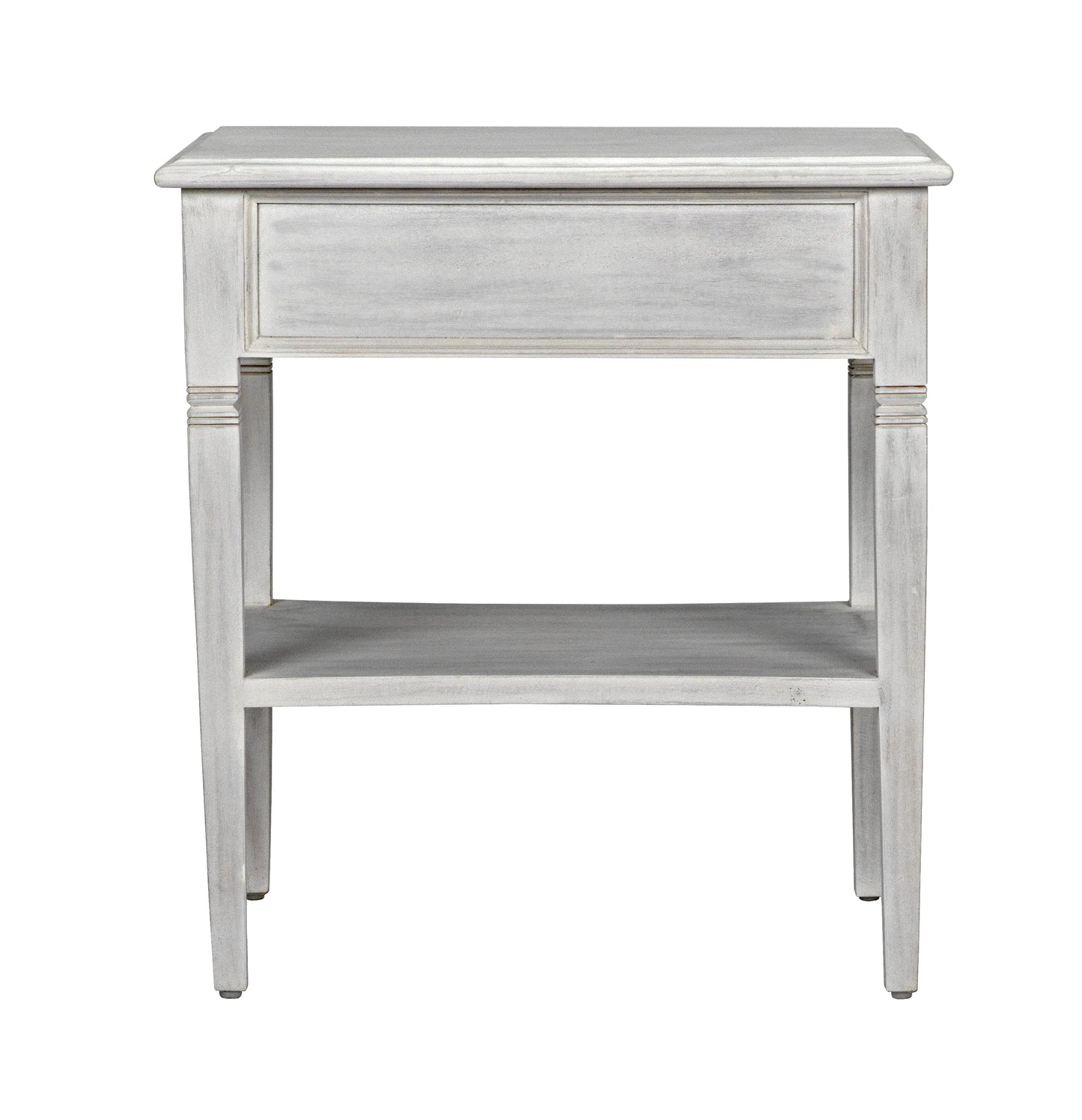 Oxford 1-drawer side table, white wash