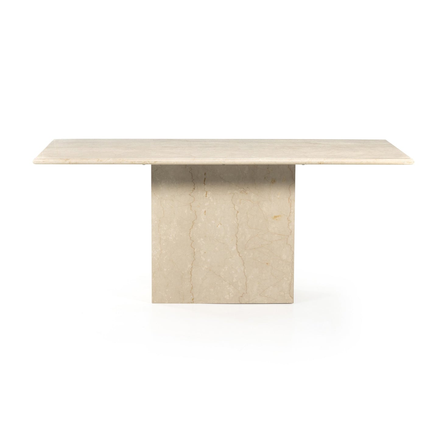 Arum dining table: cream marble