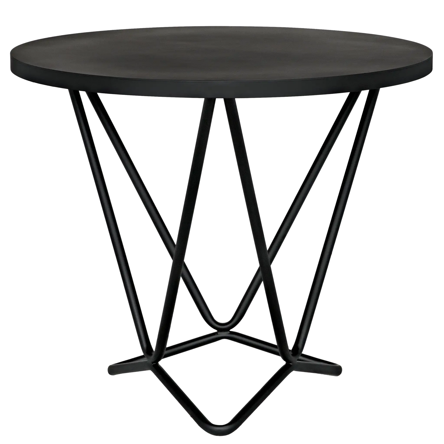 Belem side table, black steel