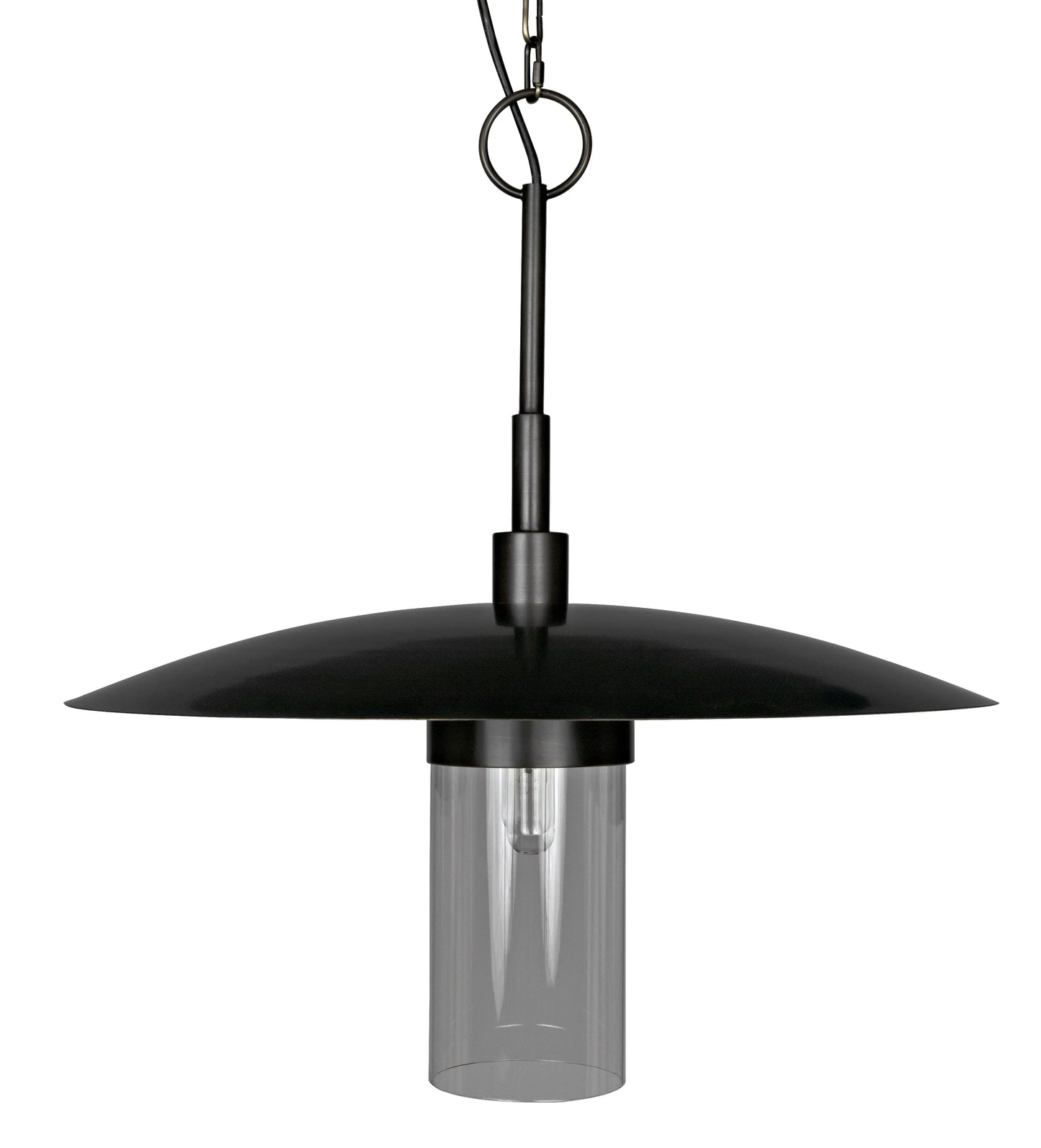 Anton pendant, metal with aged brass finish