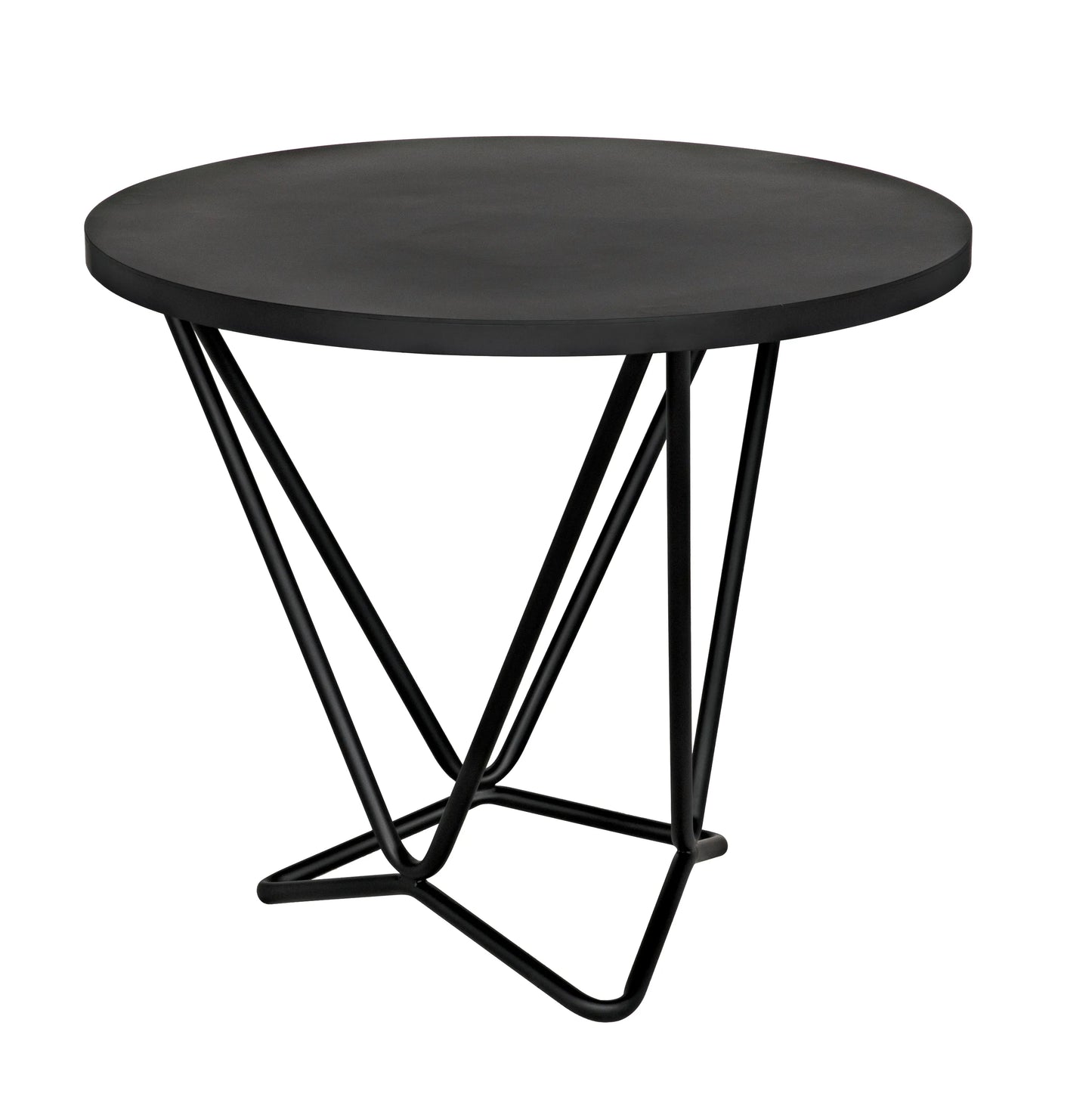 Belem side table, black steel